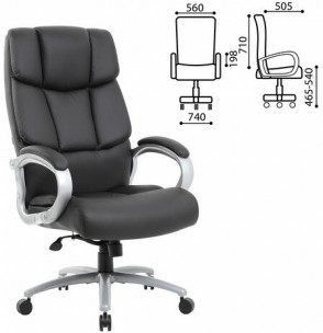 Кресло офисное BRABIX PREMIUM Blocks HD-008, экокожа