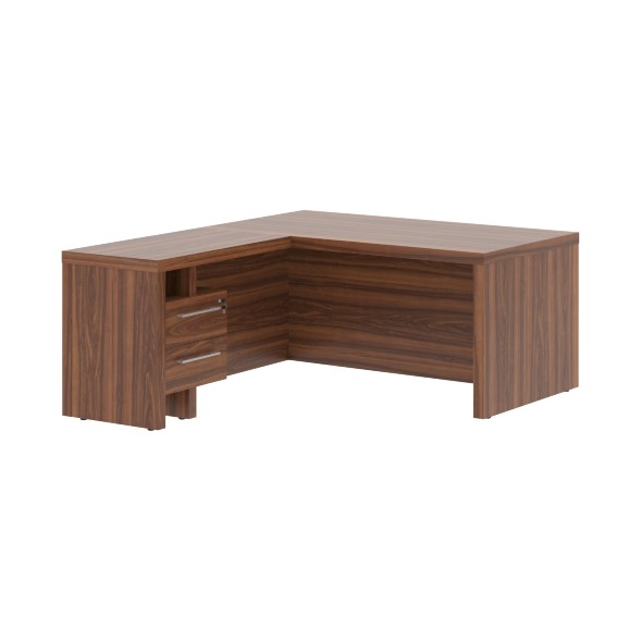 Стол руководителя с тумбой приставной ZCT 1619H.A(L) 1600х1900х750 ZENN