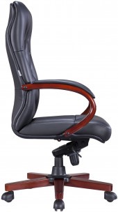 Кресло руководителя Everprof Monaco Wood Кожа