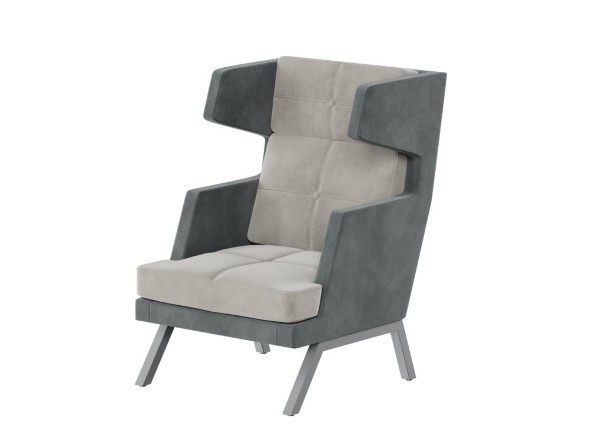 Aldo Кресло высокое с декором из пуговиц ALDB-01 790*960*1180