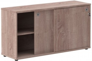 Шкаф низкий со слайд дверьми XLC 1443 Дуб Сонома 1406х430х750 XTEN