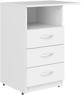 Тумба приставная SC-3D.2A Белый 600х450х760 SIMPLE