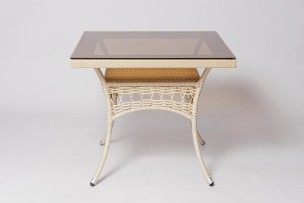 Стол для дачи FM-2001, 850*850 белый