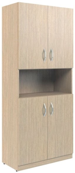 Шкаф с 2-мя комплектами глухих малых дверей SR-5W.4 Дуб Сонома светлый 770х375х1815