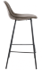 Стул полубарный City коричневый