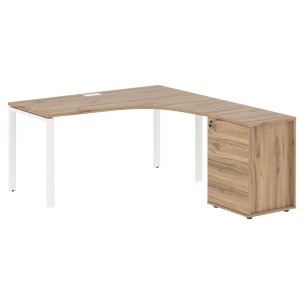 Стол эргономичный с тумбой EUCET 1518(R) 1560х1880х750 EDIS