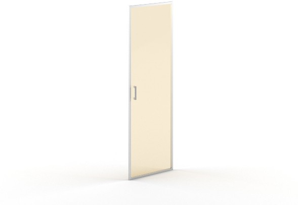 Слайд-дверь стеклянная в AL-рамке B 542, 582*22*1898 Матовое