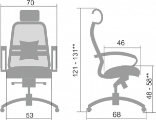 Кресло офисное SAMURAI SL-2.04 черный плюс  