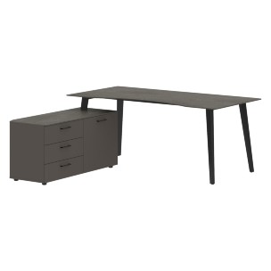 Стол руководителя с тумбой JCT 1818(L) 1800х1800х750 JAY