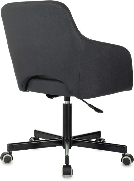 Кресло Бюрократ CH-380M черный эко.кожа крестов. металл