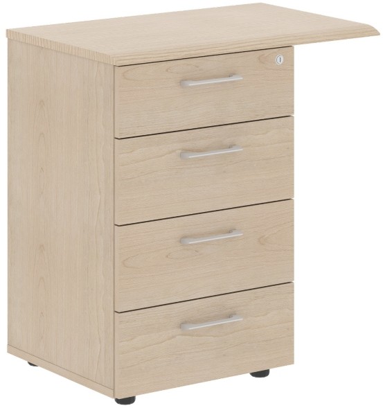 Тумба приставная WLC-4D.2.A Бук Тиара 700х450х750 WAVE