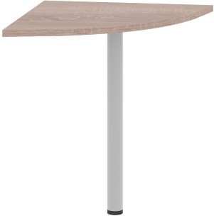 Угловой элемент с опорой XKD 700.1 Дуб Сонома/Алюминий 700х700х750