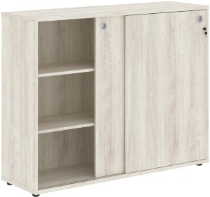 Шкаф средний со слайд дверьми XMC 1443 Сосна Эдмонт 1406х430х1115